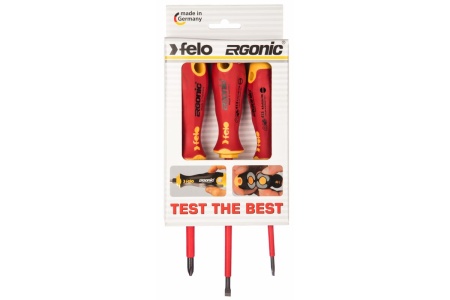 Набор диэлектрических отверток 3 шт. Felo Ergonic 41393194