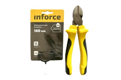 Никелированные бокорезы Inforce 180 мм 06-18-45