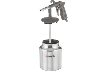 Пескоструйный пневматический пистолет с бачком INTERTOOL PT-0705