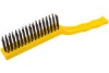 Стальная корщетка FIT IT пластиковая ручка, 225 мм 38431