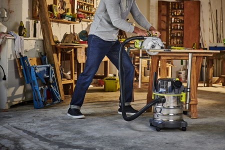 Аккумуляторный строительный пылесос Ryobi ONE+ R18WDV 5133004724