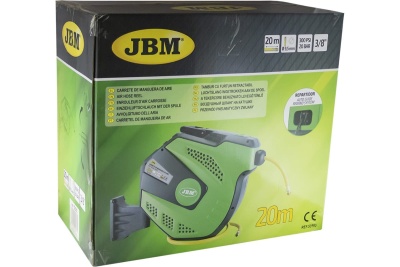 Шланг воздушный втягивающийся на катушку (20 м; 9.5; 3/8") JBM 53583
