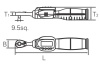 Динамометрический ключ с цифровой индикацией KTC GEK030-C3A, 3/8", 2-30 Нм