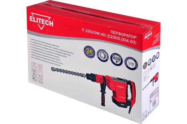 Перфоратор Elitech П 1552ЭМ HD E2205.004.00 201378