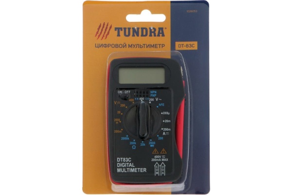 Мультиметр TUNDRA DT-83C 1026053