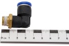 Фитинг Г- образный трубка 10 мм, резьба наружная 1/4" Pegas pneumatic 5903