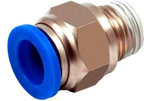 Фитинг металлический 12 мм - наружная резьба 1/2" Pegas pneumatic 5208