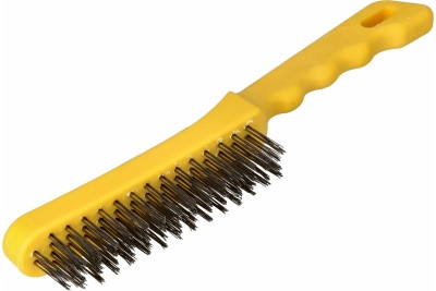 Ручная щетка FASTER TOOLS пластик, сталь, 5 рядов, 125x28 1863
