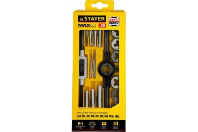 Набор метчиков и плашек STAYER MASTER 20 предметов 28012-H20