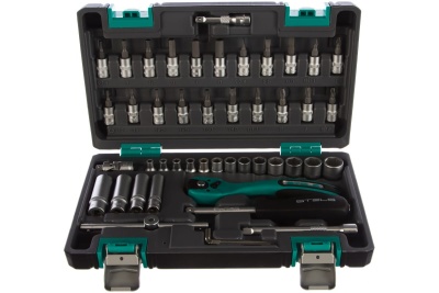 Набор инструмента 1/4", CrV, S2, усиленный кейс, 47шт STELS 14099