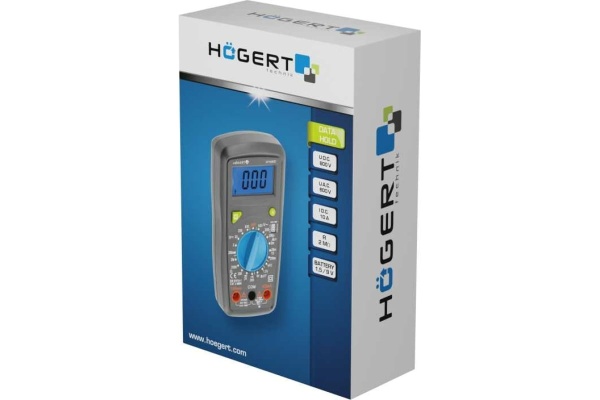 Цифровой профессиональный мультиметр Hogert Technik HT1E602