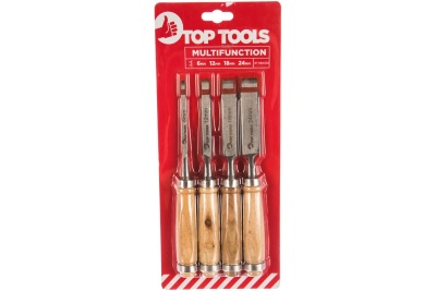 Набор стамесок (6-24 мм, 4 штуки) Top Tools 09A320