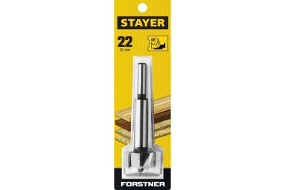 Сверло Форстнера по дереву STAYER Forstner 22 мм 29985-22_z01