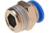 Фитинг для пластиковых трубок (4 мм; 1/4М) ROCKFORCE RF-SPC04-02
