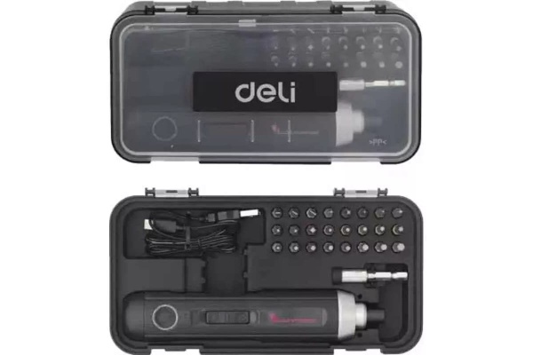 Аккумуляторная отвертка с прямой ручкой DELI DL-DP04-E1B2 102989