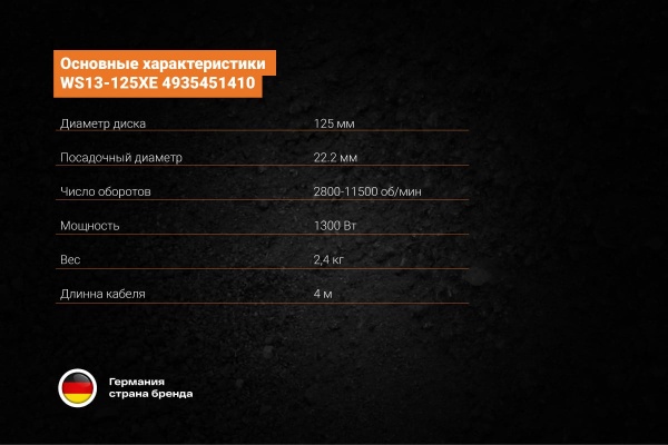 Угловая шлифмашина AEG WS13-125XE 4935451410