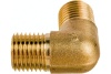 Уголок латунь резьба наружная 1/4" для компрессора Pegas pneumatic 4309
