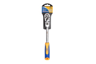 Удлиненная трещоточная рукоятка KRAFT шарнирная, 3/8”Dr, 72 зуба KT 705034