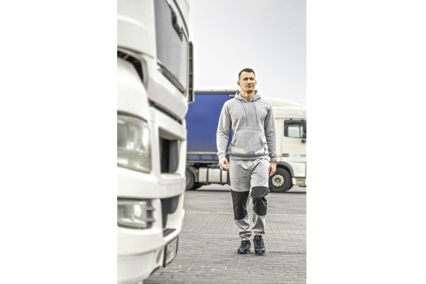 Хлопковая толстовка HOEGERT TECHNIK NIERS, серая, размер 2XL HT5K379-2XL