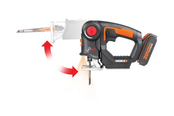 Аккумуляторный-лобзик/сабельная пила WORX Axis WX550.1