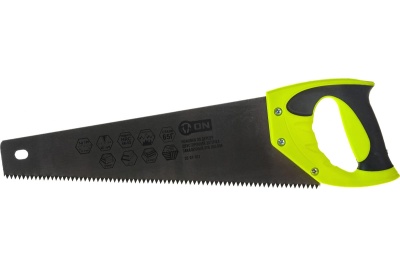 Ножовка по дереву ON двусторонняя заточка, закаленный зуб, 350 мм 03-01-101