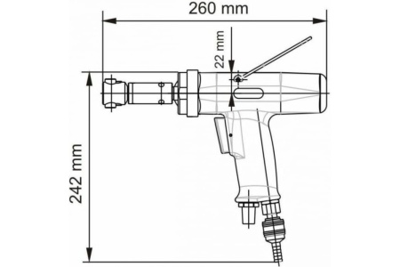 Резьбонарезная машинка DEPRAG DP030-007ZRB12 пистолетная рукоятка, М3-М10, сталь 3023731A