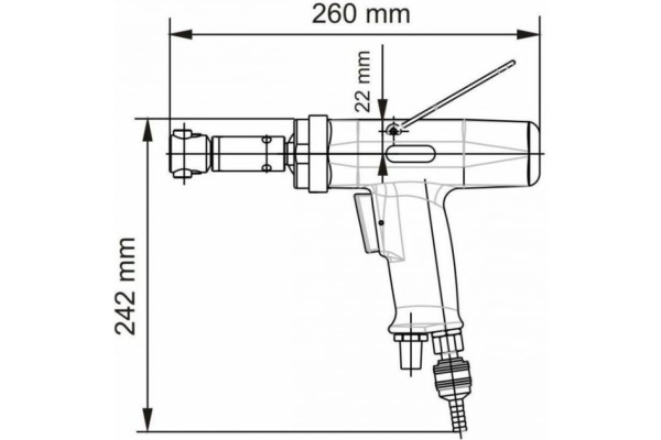 Резьбонарезная машинка DEPRAG DP030-007ZRB12 пистолетная рукоятка, М3-М10, сталь 3023731A