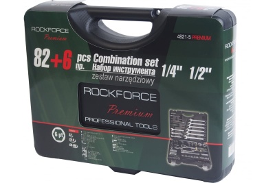 Набор инструмента 1/2 & 1/4DR 6-гранный ROCKFORCE RF-4821-5-PREMIUM 82+6