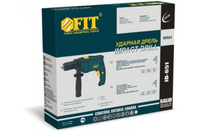Ударная дрель FIT ID-651 80063