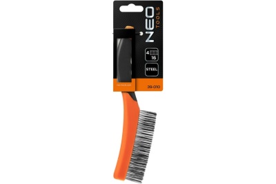 Проволочная щетка NEO Tools стальная проволока, 4х16 рядов 39-010