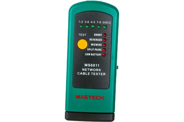 Тестер кабеля MASTECH MS6811 замыкание, обрыв, идентиф. в многож. кабелях 00-00000254
