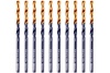 Сверло по металлу Golden Tip 3.5 мм, HSS-Tin, 10 шт, DIN 338 Denzel 717207